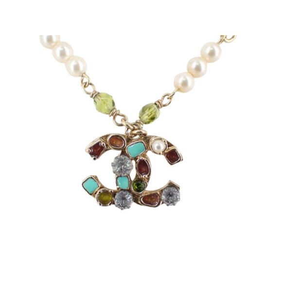 Chanel CC Pendant Pearl Necklace - Picture 1 of 4